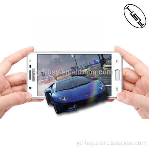 HUYSHE anti-fingerprint 2.5D full cover tempered glass 9h hardness screen protector for Samsung J5, J7 prime
